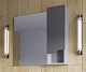 Stella Polare Мебель для ванной Абигель 100 3 двери с зеркальным шкафом темно-серая/цемент – фотография-15